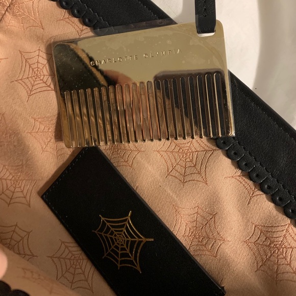 Like New Charlotte Olympia Suede Shoulder Bag - Picture 4 of 10